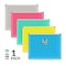 C-Line Products 8-1/2" x 11" Assorted Zip 'N Go Reusable Poly Envelope, 1/EA, 24EA/DS, 2DS/CT 99480-DS - alternate 1