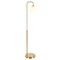Homeroots 62" Brass Arched Floor Lamp With White Frosted Glass Cone Shade 523333 - alternate 5