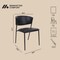 Manhattan Comfort Drift Metal Vegan Leather Side Chair in Black - Set of 4 DC1532-2 - alternate 5