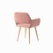 Homeroots Pink Upholstered Velvet Open Back Dining Chair 521962 - alternate 5