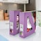 Acrimet Magazine File Holder Vertical Rack, Durable Plastic Desk Organizer, Solid Purple, 2PK 277.LO - alternate 4