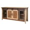 Homeroots 70" Brown Solid Wood Cabinet Enclosed Storage Distressed TV Stand 528732 - alternate 4
