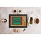 Picnic Time Family Of Brands NFL Tampa Bay Buccaneers - Football Field - Icon Glass Top Cutting Board & Knife Set 910-00-505-304-2 - alternate 2