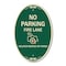 Signmission No Parking Fire Lane With Graphic Violators, 12 In X 18 In Architectural, Heavy Gauge Aluminum A-OV-G-1218-23737 - alternate 1