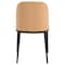 Leisuremod Tule Dining Side Chair with Velvet Seat and Steel Frame, Natural Wood/Brown, 4PK TCNW18BR4 - alternate 6