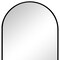 Homeroots 30" Black Metal Arch Framed Accent Mirror 719123 - alternate 2