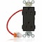 Leviton Straight Blade Receptacle, 5-20R, 20 A, 125V AC, Flush Mount, Self-Grounded M1636-SCE - alternate 1