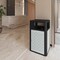 Flash Furniture Brooks 31.4G Steel Trash Can w/Locking Access Door and Removable Inner Fiberglass Bin, Black/Silver UB-OTB-67W-BLK-SLV-GG - alternate 3