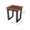 Whitewood Industries Live Edge Solid Wood End Table, Bourbon Oak/Black OT142-23E - alternate 4