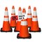 Pyle Traffic Cone Set, PVC, 28 in Height, Fluorescent Orange 6 PK PTCN28X6 - alternate 1