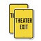 Signmission Exit Sign, Heavy Gauge Aluminum, 24 in W, 18 in H A-1824-2PACK-22822 - alternate 1