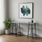 Homeroots 47" Gray and Black Wood and Metal Sled Computer Desk 489847 - alternate 4