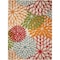 Homeroots 6' X 9' Ivory Yellow Orange Green And Blue Floral Indoor Outdoor Area Rug 546681 - alternate 1