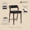 Manhattan Comfort Patricia Counter Stool  in Black - Set of 3 3-CS023-BK - alternate 5