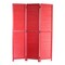 Homeroots 67" Red Wood Folding Three Panel Screen Room Divider 274726 - alternate 1