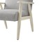 Homeroots 30" Gray And Cream Linen Arm Chair 533963 - alternate 6