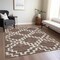 Homeroots 5' X 8' Brown And Ivory Geometric Washable Indoor Outdoor Area Rug 593757 - alternate 4