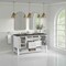 James Martin Vanities Breckenridge 60 in. Double Vanity, Bright White, w/ 3 CM Parisien Bleu Quartz Top 330-V60D-BW-3PBL - alternate 4