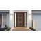 Vdomdoors Front Exterior Prehung Metal-Plastic Door, Manux 8661 Walnut, 2 Side Sidelite Transoms, Office Comm MANUX8661EXD-WLN-W14+36+14xH80-RH - alternate 3