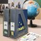 Acrimet Magazine File Holder Vertical Rack, Durable Plastic Desk Organizer, Smoke, 2PK 277.1 - alternate 3