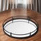 Homeroots 24in Silver Round Metal Indoor Outdoor Tray With Handles 376035 - alternate 3