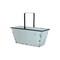 Homeroots Set of Two Robins Egg Blue And Black Metal Cube or Bins, 2PK 636143 - alternate 3
