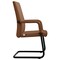 Leisuremod Evander Office Chair in Upholstered Leather and Iron Frame, Dark Brown EGO23DBRL - alternate 3