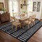 World Rug Gallery Bohemian Stripe Lines Shag Area Rug 7 ft 10 in x 10 ft Anthracite WR128ANTHRACITE8X10 - alternate 5