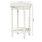 Baxton Studio Sally Nightstand with Bamboo Inspired Legs, White 266-14637-ZORO - alternate 4
