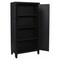 Homeroots 36in Graphite Solid Wood Accent Cabinet With Two Doors 620848 - alternate 3
