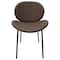 Leisuremod Servos Dining Side Chair in Upholstered Faux Leather & Powder Coated Iron Frame, Elephant Grey SCBL-22DGR - alternate 6