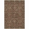 Homeroots 5' X 8' Chocolate Red And Green Floral Washable Indoor Outdoor Area Rug 604584 - alternate 6
