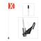 Safetywhips Warning Whip Light Duty Whip with Flag, White Whip, Orange Flag, White Reflective X, 84 Length LWW07-SXW - alternate 1
