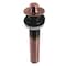 Kingston Brass Lift and Turn Sink Drain with Overflow, 17 Gauge, Antique Copper KB300AC - alternate 1