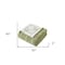 Homeroots 50" X 60" Green and White Fleece Knitted Geometric Plush Throw Blanket 535292 - alternate 5