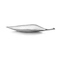 Homeroots 36in Silver Aluminum Leaf Shaped Centerpiece Bowl 354895 - alternate 1
