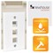 Newhouse Hardware Quickport 3-Port Wall Plate White 3QP-WH-01 - alternate 7