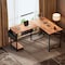 Healsmart L-Shaped 50-Inch Gaming Computer Desk with Reversible Corner for Students to Study and Write, Woode 3A88FNDESKOFFICEL50X43RUST - alternate 5