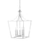 Jonathan Y Camden 16" 5-Light Iron Classic Midcentury Pendant Lantern, Chrome JYL7562B - alternate 1