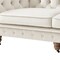 Homeroots 93" Beige Velvet Chesterfield Wood Sofa 543982 - alternate 8