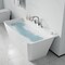 Anzzi Freestanding Tub, 59 in L, 30.31 in W, Polished Chrome, Acrylic, Center FTAZ11459-473CH - alternate 3