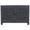 Homeroots 30in Gray Distressed Solid Wood Textured Door Accent Cabinet With Two Doors 557029 - alternate 4