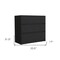 Homeroots 34" Black Three Drawer Dresser 544038 - alternate 4