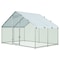Wrightmaster 9.8 ft. x 6.5 ft. x 6.5 ft.  Large Metal Chicken Coop w/ Waterproof and Anti-Ultraviolet Cover ZR-5505P437798 - alternate 1