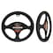 Dash Designs Comfort Grips Carbon Smooth 15.5in - 16.5in Steering Wheel Cover - Black 3413BK - alternate 3