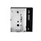 Homeroots 18" Black Wood Floating Single Door Bathroom Vanity And Medicine Cabinet 543571 - alternate 1
