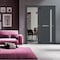 Sartodoors Sliding Closet Bypass Doors with Frosted Glass 60x84 (2* 30x84) Solid Core Modern Interior VEREGIO7288DBD-ANT-6084 - alternate 4