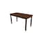 Homeroots 60" Raw Umber Solid Wood Dining Table 548914 - alternate 5