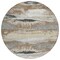 Homeroots 8' Taupe Beige And Ivory Round Abstract Washable Indoor Outdoor Area Rug 612553 - alternate 4