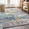 Jonathan Y Bohemian FLAIR Boho Vintage Medallion Navy/Cream 8 ft. x 10 ft. Area Rug BMF103B-8 - alternate 1